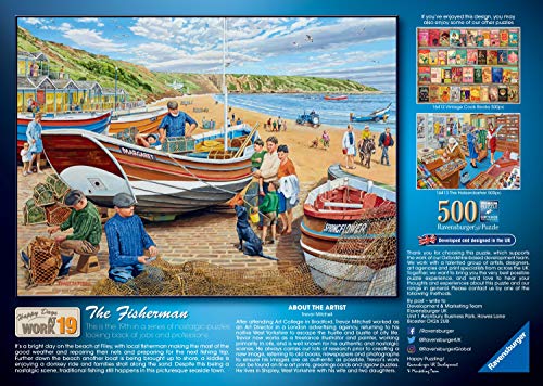 Ravensburger Happy Days at Work No.19 The Fisherman 500 Teile Puzzle für Erwachsene und Kinder ab 10 Jahren – Bild 4
