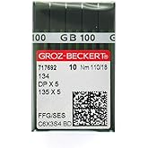 100pcs Groz-Beckert 134 135X5 Dpx5 FFG/SES Needle for Singer Pfaff 110/18 Sewing Machine Needles Dp x 5 Dp*5 (18(110))