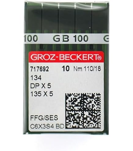 Amazon.com: 10 Groz-Beckert Gebedur 134 135X5 DPX5 Titanium Sewing