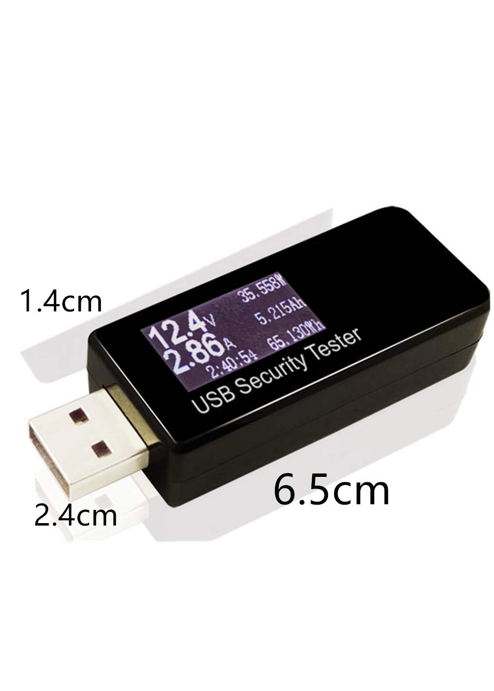 USB Multímetro,USB Detector Voltímetro Amperímetro Tester Voltaje,Temperatura,Corriente