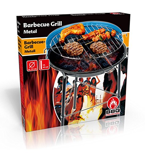 BBQ Collection Picknickgrill Minigrill Holzkohlegrill Festival Camping Picknick ca. 33x33x46 cm – Bild 4