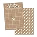 Hadley Designs Hilarious Baby Shower Games Set – 25 Baby Shower Bingo Cards for 25 Guests, Bulk Blank Bingo Squares, Gender Neutral and Fun for Boys & Girls (Rustic)