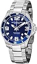 Stuhrling Original Men's 395.33U16 Aquadiver Regatta Champion Professional Diver Swiss Quartz Date Blue Bezel Watch