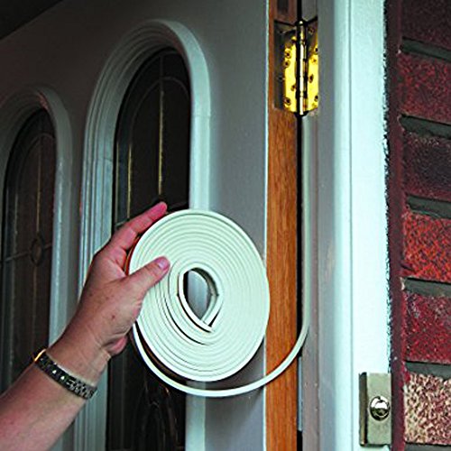 Door Weather Stripping, Dayree 2pcs 5m E Type EPDM Window Seal Strip with Strong Tape for Door, Window, Garage and Cabinet Dustproof, Anti-Collision