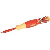 Wiha 38050 14 Piece Insulated Pop-up Bit Holder Set Slotted, Phillips, Square, Pozidriv.