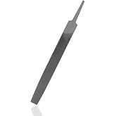 KALIM Flat Medium Cut File, Double Cut Teeth, 6'' Length, Made of High Carbon Steel, Hand File Without Handle Suitable for Wood, Metal, Sharpening, etc.