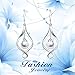 Pearl Earrings Gifts for Women Her Sterling Silver Infinity Love Celtic Knot Dangle Earrings Jewelry