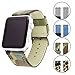 New Apple Watch Band,VONTER Smart Watch Band for Men/Womens Model Military Fabric Canvas Woven Bracelet Wrist Strap with Metal Clasp Adapter for Series 2/1 iWatch Sport Edition-Camouflage/42mm