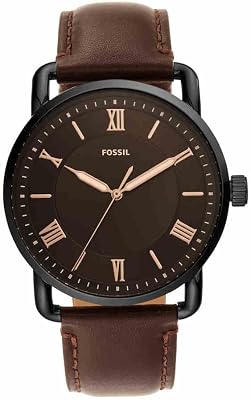 Copeland Herrenuhr, Quarz-Dreizeigerwerk mit Lederarmband