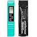 Water Quality Test Meter, TDS, EC + Temperature Meter, 0 - 9990 ppm, Ideal For Testing Drinking Water, Aquariums, Pool, Ponds + Premium Protective Leather Case and Extra Battery Pack - selpHbalance