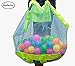 BeeSpring Beach Mesh Tote Bag, Large Durable Beach Bag Toteï¼ˆXL Sizeï¼‰Mesh Bag for Beach Family Children Play, Perfect for Beach, Swimming or Boating Holding Childrens' Toys (Blue Mesh)
