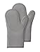 Gorilla Grip Premium Silicone Non Slip Oven Mitt Set, Soft Flexible Oven Gloves, Professional Heat Resistant Kitchen Cooking Mitts, Protect Hands from Hot Surfaces (Charcoal: Set of Oven Mitts).