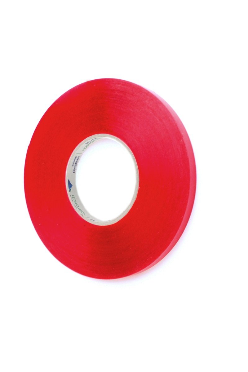 BONUS Eurotech 2BS40.00.0009/010A# 0 Double Sided Self Adhesive Foamed Acrylic Tape, Acrylic Based Adhesion On Both Sides, Width 9 mm, Length 10 m, High, Total Thickness 0.5 mm, Transparent