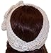 Best Winter Hats Womens Loose Knit Headband W/Knit Flower and Jewel (One Size)