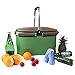 Insulated Picnic Basket Cooler Bag 22L for Camping BBQ Outdoor Sports (Green)