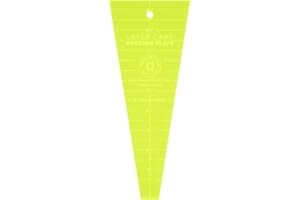 MISSOURI STAR QUILT CO. Acrylic Quilting Template Ruler, Dresden Plate | for Use with Charm Packs and Layer Cakes | Essential Quilt Supplies for Cutting Patterns, Sewing, and Blanket Making, NOT291