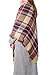 Zando Plaid Blanket Thick Winter Scarf Tartan Chunky Wrap Oversized Shawl Cape