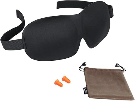 Amazon Plemo アイマスク 立体型 睡眠 軽量 究極の柔らか シルク質感 睡眠 旅行に最適 耳栓と収納袋セット Plemo アイピロー アイマスク