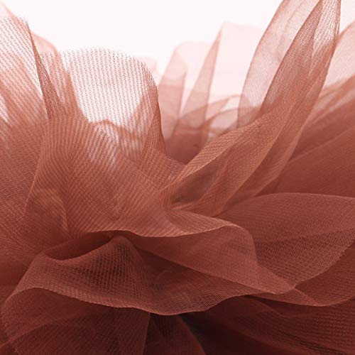 belababy Baby Tutu Skirt, Infant Tutus, 5 Layers Tulle Dress Up for Baby Girls &Toddlers Coffee - Thumbnail 3