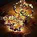COSOON 4 Pcs LED Flower Wreath Headband - Crown Floral Garland Boho for Festival Wedding, Wreath Headdress with LED Decor T013