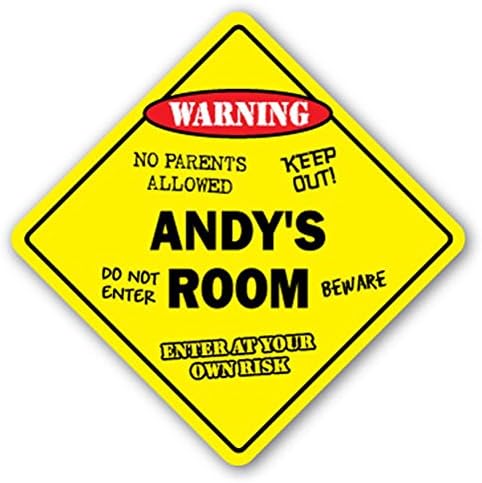 Andy'S Room Sign Kids Bedroom Decor Door Children'S Name Boy Girl Gift 2PCS