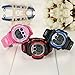 Kids Sports Watches Children for Girls Boys Waterproof Military Dual Display LED Kids Watch Pink