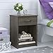 Ameriwood Home Core Night Stand, Dark Gray Oak