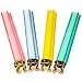 Yellow Mountain Imports Jewel Tone Multi-Color Acrylic Mahjong Racks, 18 Inches - Set of 4 Translucent Racks - Includes Brass Ends for Pushers and Scoring Coins