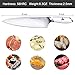 Chef Knife 8 inch, Godmorn Kitchen Knife Vegetable Knife, German High Carbon Stainless Steel, with Ergonomic White Handle, Ultra Sharp & Well Balance for Kitchen and Home