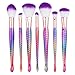 7pcs Mermaid Makeup Brush，TianQin WY Professional Makeup Brush Set, Eyebrow Eyeliner Blush Foudation Cosmetic Tools，Beauty Make Up Blushes (Mermaid)