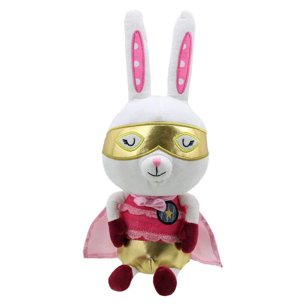 Wilberry - WB004706- Super Heroes - Rabbit Soft Toy -,Pink