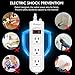 Outdoor Power Strip Waterproof Weatherproof White Surge Protector,3 AC outlets 6ft with Overload Surge Protection Long Extension Cord for Cruise Ship Damp Kitchen Counter Laundry 15amp,1850joules