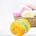 joylve Knitting Yarn Skein Baby Super Smooth Worsted Soft Natural Silk Wool Fiber Golden Yellow