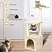 YOHOZ 36in Deluxe Cat Tree Climbing Tower Condo House | Cat Activity Tree with Sisal Scratching Posts for Kitten Activity Centre Playhouse, Pet Furniture Cat Tower | Padded Condo | Tunnel | Mouse Toy