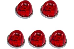 5PCS Watermelon Lights LED Side Marker Turn Lamp Semi Truck Glow Lights Under For Truc Trailer Wheel V1R5