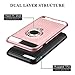 Vofolen Ring Case for iPhone 8 Case iPhone 7 Case Kickstand Holder Clip Stand Hybrid Tough Shield Heavy Duty Armor Dual Layer Protective Hard Shell Rugged TPU Bumper Cover for iPhone 8 7 (Rose Gold)