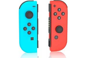 MUCUMO Switch Joypads Control for Nintendo Switch Controller,Switch Controllers for Switch/OLED/Lite,L/R Switch Joypad Controller Support Dual Vibration/Wakeup Function/Motion Control,No NFC(BlueRed)