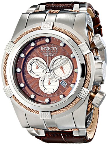 Invicta Men's 14612 Bolt Analog Display Swiss Quartz Brown Watch