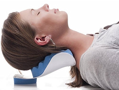 Chiropractic Pillow - Cervical Neck Pillow to Help Ease Neck Pain and Shoulder Pain and Provide Relief by Easing Tension - Therapeutic and Helps Spine Alignment by EcoGreen (Best Cure For Tension Headache)