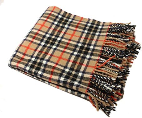 Tartan Blanket Thompson Design 52"x70" 100% Wool Irish Made