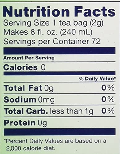 TETLEY NATURAL GREEN TEA, LEMON GREEN TEA, 72 TEA BAGS, RAINFOREST ALLIANCE CERTIFIED