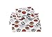 Fancy Collection Sheet Set Sport Baseball Basketball Football Soccer White Black Orange Brown New (Full)