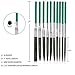 Fatmingo 10-Piece Precision Needle File Set 120 Grit, Super Hard Nickel Coated Diamond File Set, Jewelers Files for Filing Metal Ceramic Stone Jewelry Glass 5x180mm