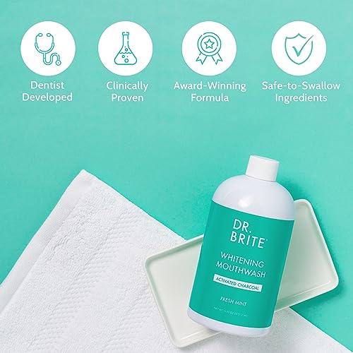 Dr. Brite Natural Whitening Mouthwash, AlcoholFree, Doctor Formulated