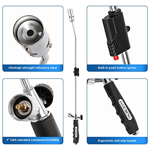 Weed Torch Propane Burner, Blow Torch,50,000 BTU Propane Torch,Gas Vapor, Self Igniting, Weed