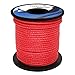 emma kites Red UHMWPE Braided Cord High Strength Least Stretch Tent Tarp Rain Fly Guyline Hammock Ridgeline Suspension for Camping Hiking Backpacking Survival Recreational Marine Outdoors 100Ft 200Lb
