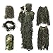 CZJUN Medium Size Ghillie Suit Camo Woodland Camouflage Forest Hunting 4-Piece + Bag (M-L)