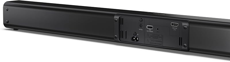 Barra de Sonido para TV HT-SB145 Roku TV Ready 150W Bluetooth 5.3 HDMI ARC USB Óptica AUX 2.0 Negra