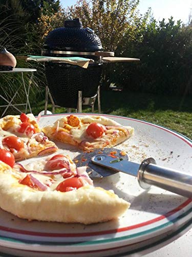 YNNI KAMADO TQPN Stainless Steel Pizza Knife Kamado BBQ Accessory TQPN