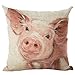 Academyus Tiger Dog Animal Oil Painting Style Cushion Cover Decorative Throw Pillow Case (9#)